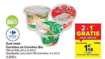 Carrefour Zure room aanbieding