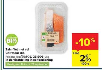 Zalmfilet met vel