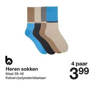 Zeeman Heren sokken aanbieding