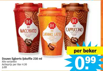 Albert Heijn Douwe Egberts Ijskoffie 230ml Alle Variaten aanbieding