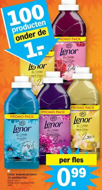 Albert Heijn Lenor Wasverzachters 19 Wasbeuten aanbieding