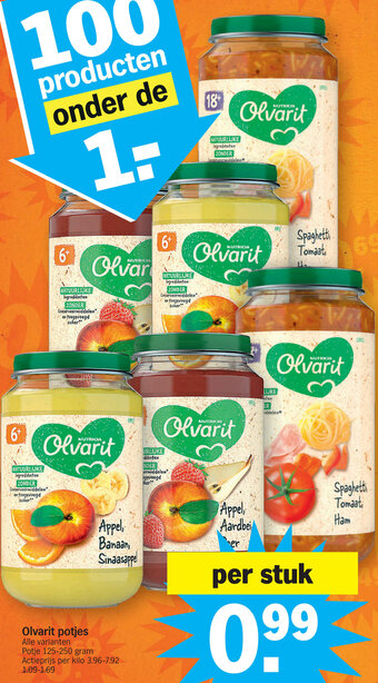 Albert Heijn Olvarit Potjes Alle Varianten aanbieding