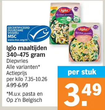 Albert Heijn Iglo Maaltijden 340-475gram aanbieding