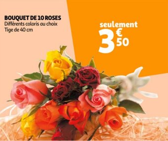 Auchan Bouquet De 10 Roses aanbieding