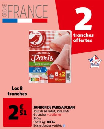 Auchan Jambon De Paris Auchan aanbieding