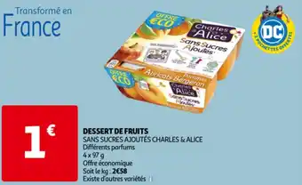 Auchan Dessert De Fruits aanbieding