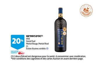 Auchan IGP pays d'oc aanbieding