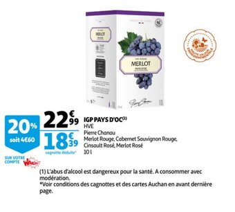 Auchan IGP pays d'oc aanbieding