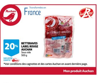 Auchan Betteraves label rouge auchan 500g aanbieding