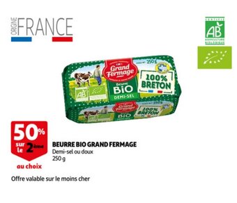 Auchan Beurre bio grand fermage aanbieding