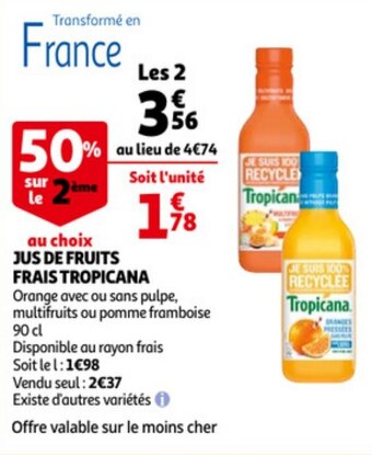 Jus De Fruits Frais Tropicana