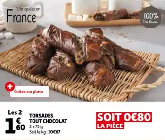 Auchan Torsades Tout Chocolat aanbieding