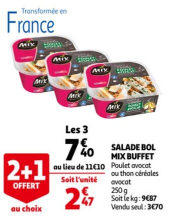 Auchan Salade Bol Mix Buffet aanbieding