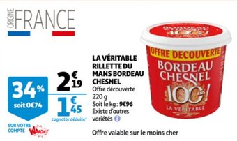 La Veritable Rillettes Du Mans Bordeau Chesnel