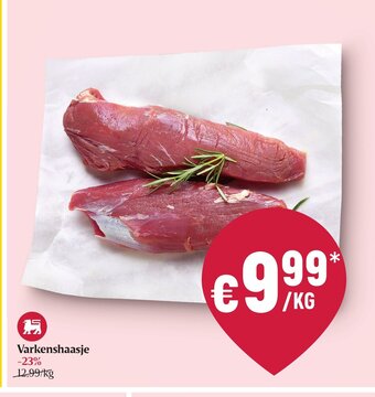 Delhaize Varkenshaasje aanbieding