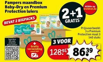 Kruidvat Premium protection maat 3 aanbieding
