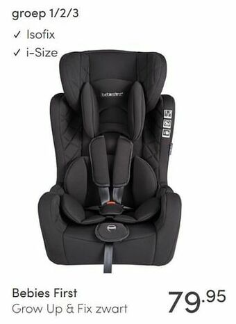 Baby & Tiener Bebies first grow up + fix zwart aanbieding