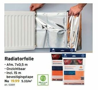 GAMMA Radiatorfolie aanbieding