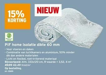 GAMMA Pif home isolatie aanbieding