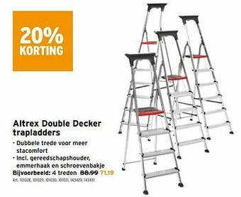 GAMMA Altrex double decker trapladders aanbieding