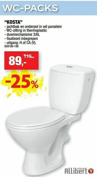 Hubo Wc-pack kosta aanbieding