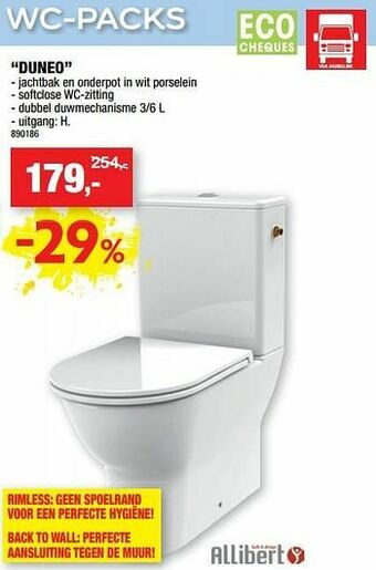 Hubo Wc-pack duneo aanbieding