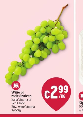 Delhaize Witte of rode druiven aanbieding