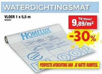 Hubo Waterdichtingsmat vloer aanbieding