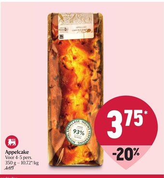 Delhaize Appelcake aanbieding