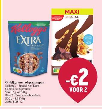 Delhaize Ontbijtgranen of graanrepen aanbieding