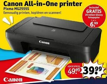 Canon all-in-one printer pixma mg2555s