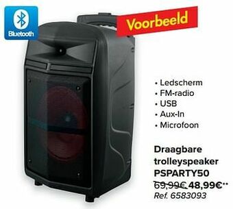 Carrefour Poss draagbare trolleyspeaker psparty50 aanbieding