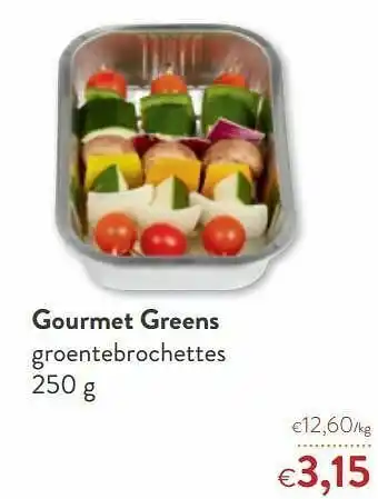 OKay Gourmet greens groentebrochettes aanbieding