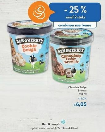 OKay Ben + jerry`s chocolate fudge brownie aanbieding