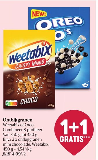 Delhaize Ontbijtgranen aanbieding