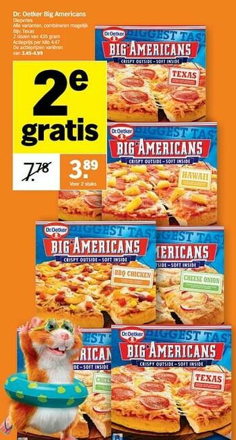 Albert Heijn Dr. oetker big americans texas aanbieding