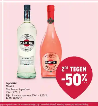 Delhaize Aperitief martini aanbieding