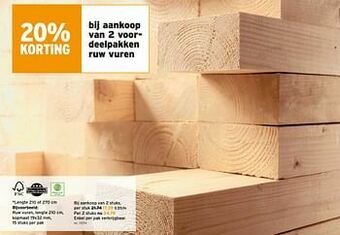 GAMMA Ruw vuren aanbieding