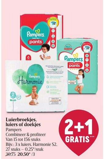 Delhaize Luierbroekjes luiers of doekjes aanbieding