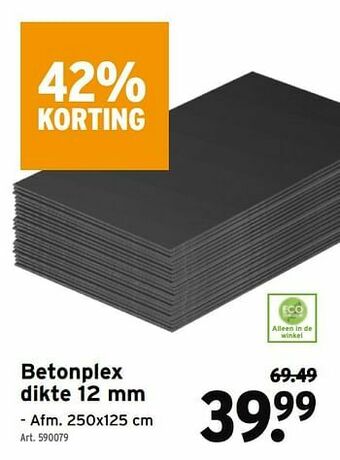 GAMMA Betonplex aanbieding