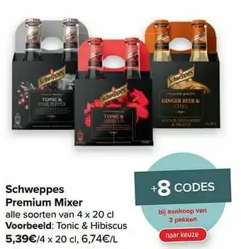 Schweppes tonic + hibiscus