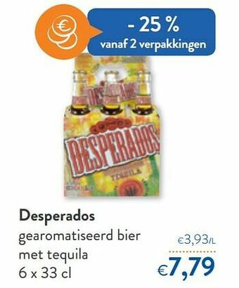 OKay Desperados gearomatiseerd bier met tequila aanbieding