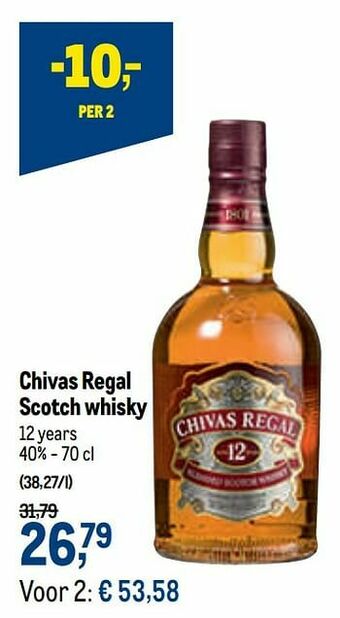 Chivas regal scotch whisky