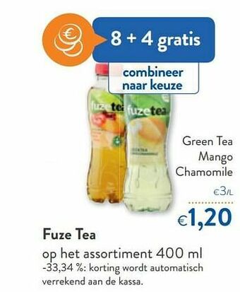 OKay Fuze tea green tea mango chamomile aanbieding