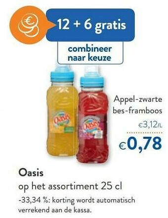 OKay Oasis appel-zwarte bes-framboos aanbieding
