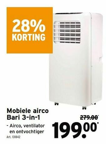 GAMMA Mobiele airco bari 3-in-1 aanbieding