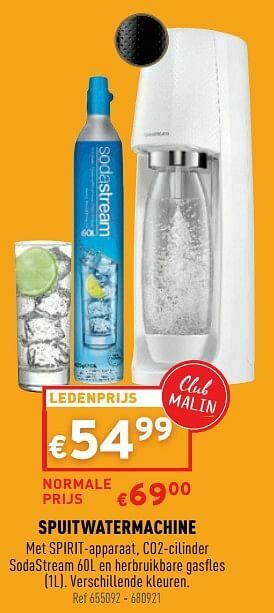 Trafic Sodastream spuitwatermachine aanbieding