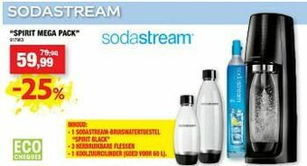 Hubo Sodastream spirit mega pack aanbieding