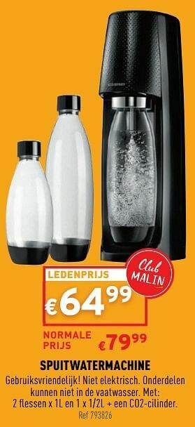 Sodastream spuitwatermachine