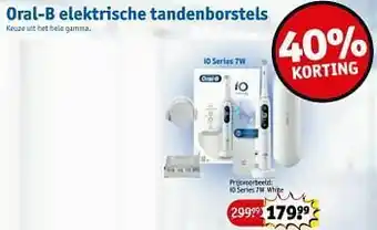 Kruidvat Oral-b elektrische tandenborstel io series 7w white aanbieding